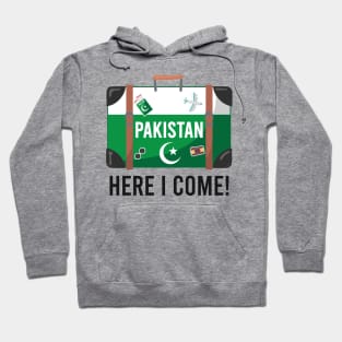 Pakistan here I come. Pakistani flag travel design Hoodie